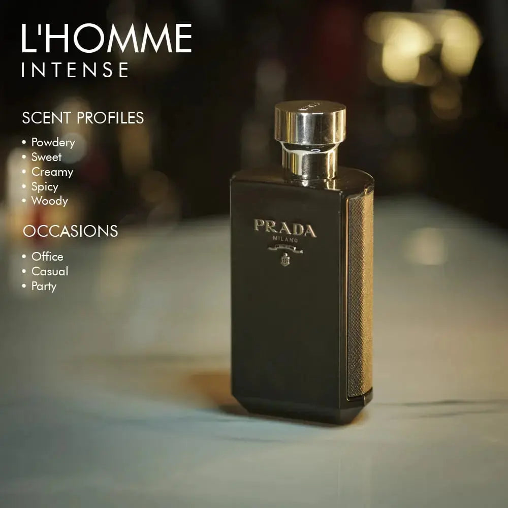 Prada L'Homme Intense EDP para Hombre - Aromática CR
