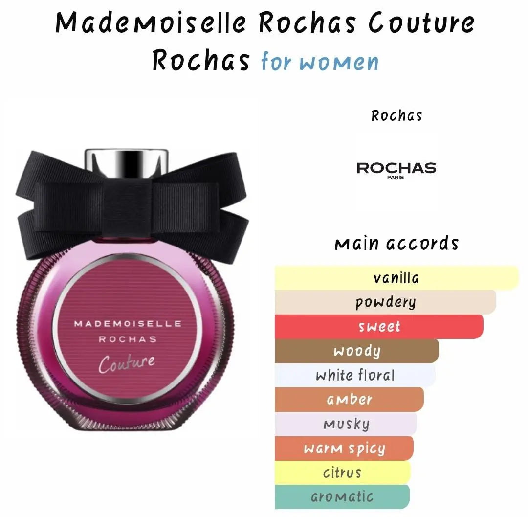 Rochas Mademoiselle Couture EDP para mujer 90 ml - Aromática CR