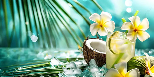 Perfumes tropicales con notas de piña, coco, mango