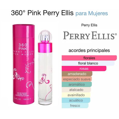 360° Pink Perry Ellis EDP para mujer 100 ml - Aromática CR