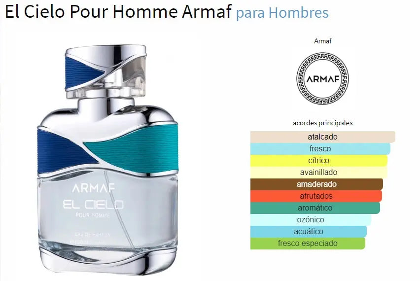 ARMAF El Cielo pour Homme EDP para hombre 100 ml - Aromática CR