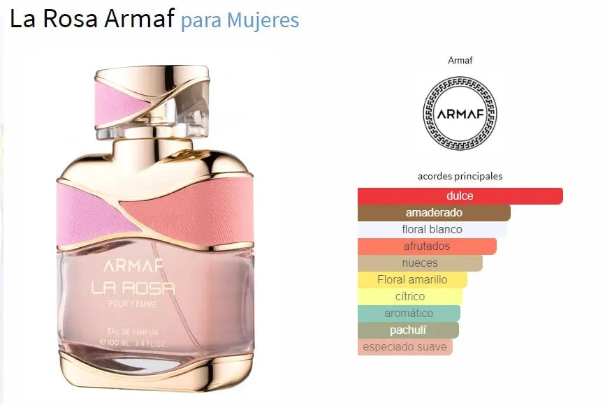 ARMAF La Rosa EDP para mujer 100 ml - Aromática CR