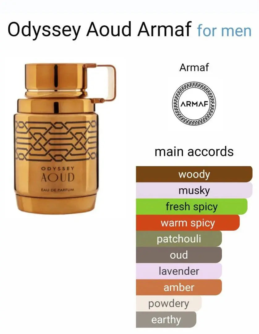 ARMAF Odyssey Aoud EDP para hombre 100 ml - Aromática CR