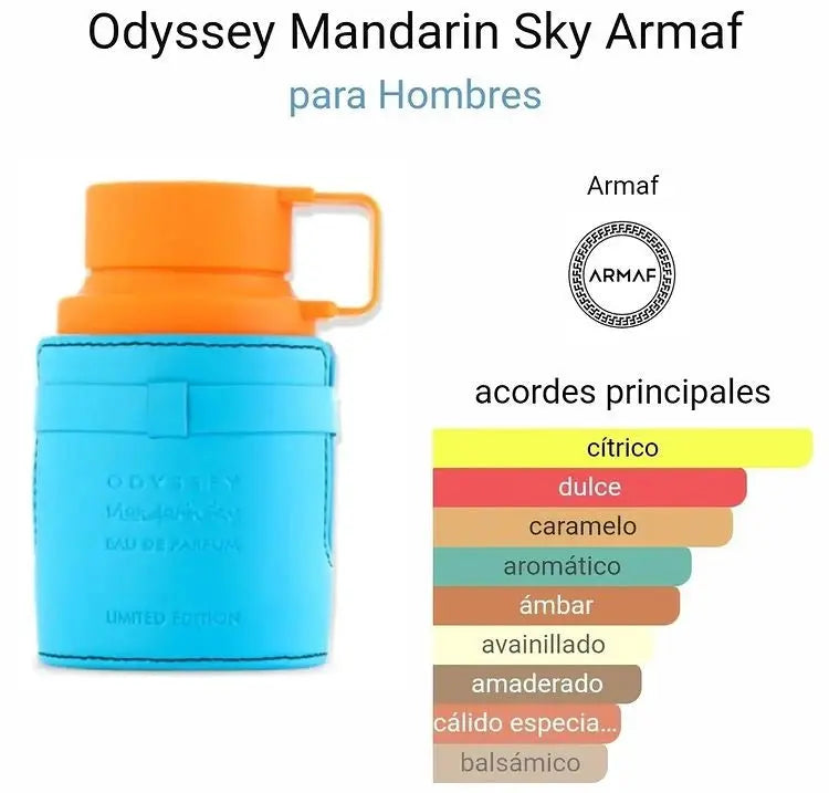 ARMAF Odyssey Mandarin Sky EDP para hombre 100 ml - Aromática CR