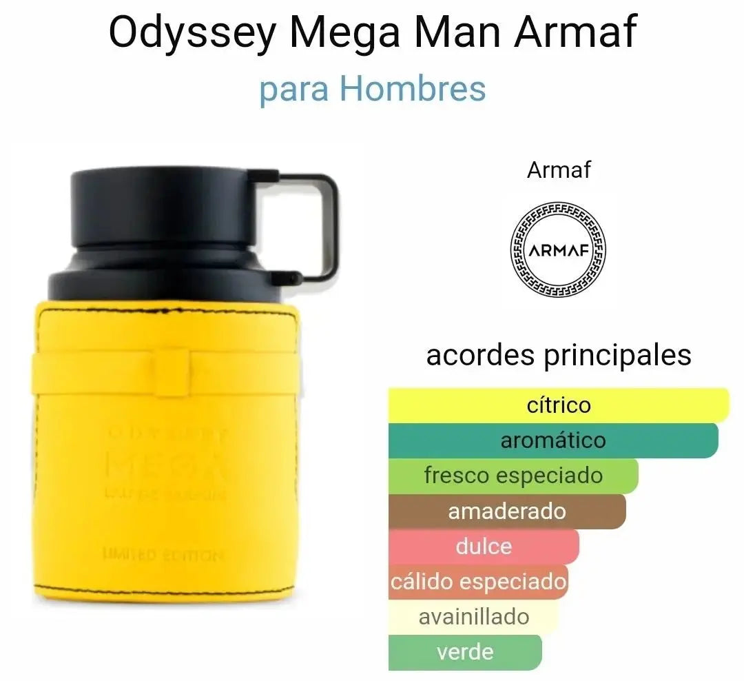 ARMAF Odyssey Mega EDP para hombre 100 ml - Aromática CR