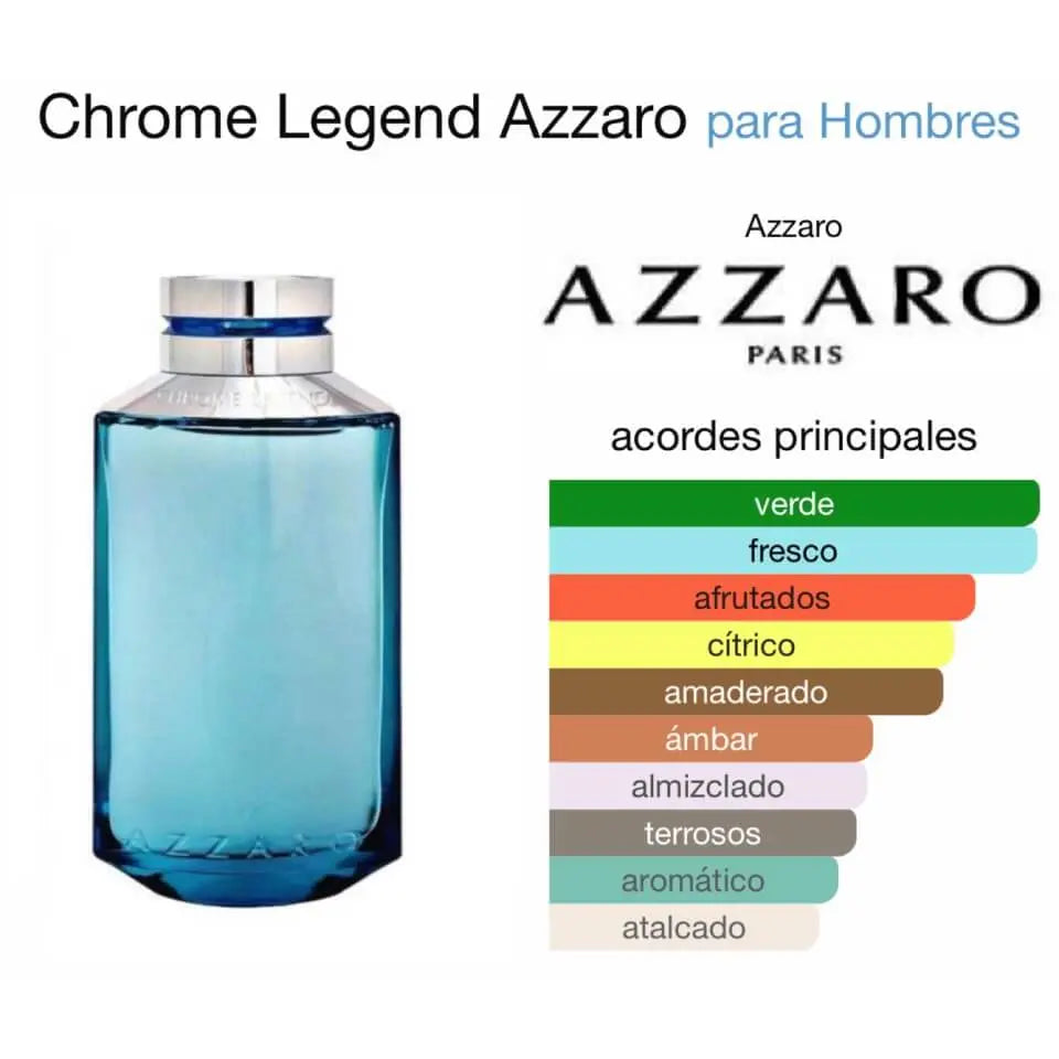 Azzaro Chrome Legend EDT para hombre 125 ml - Aromática CR