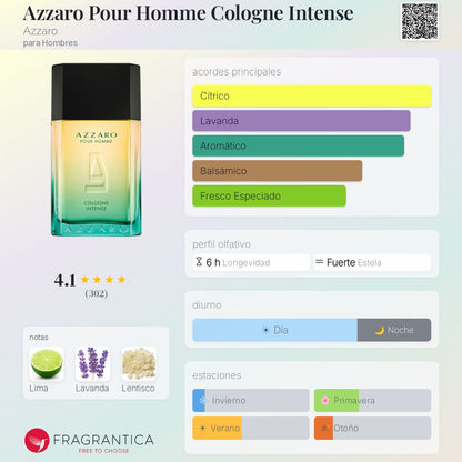 Azzaro Pour Homme Cologne Intense - Aromática CR