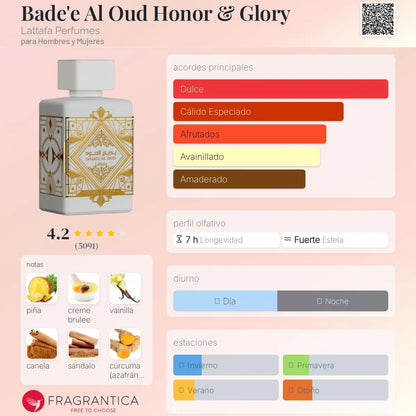 Bade'e Al Oud Honor & Glory - Aromática CR