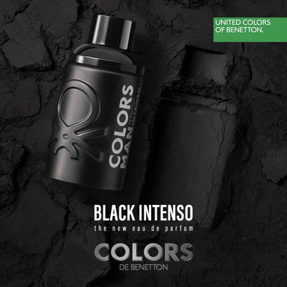 Benetton Colors Man Black Intenso EDT para hombre 100 ml - Aromática CR