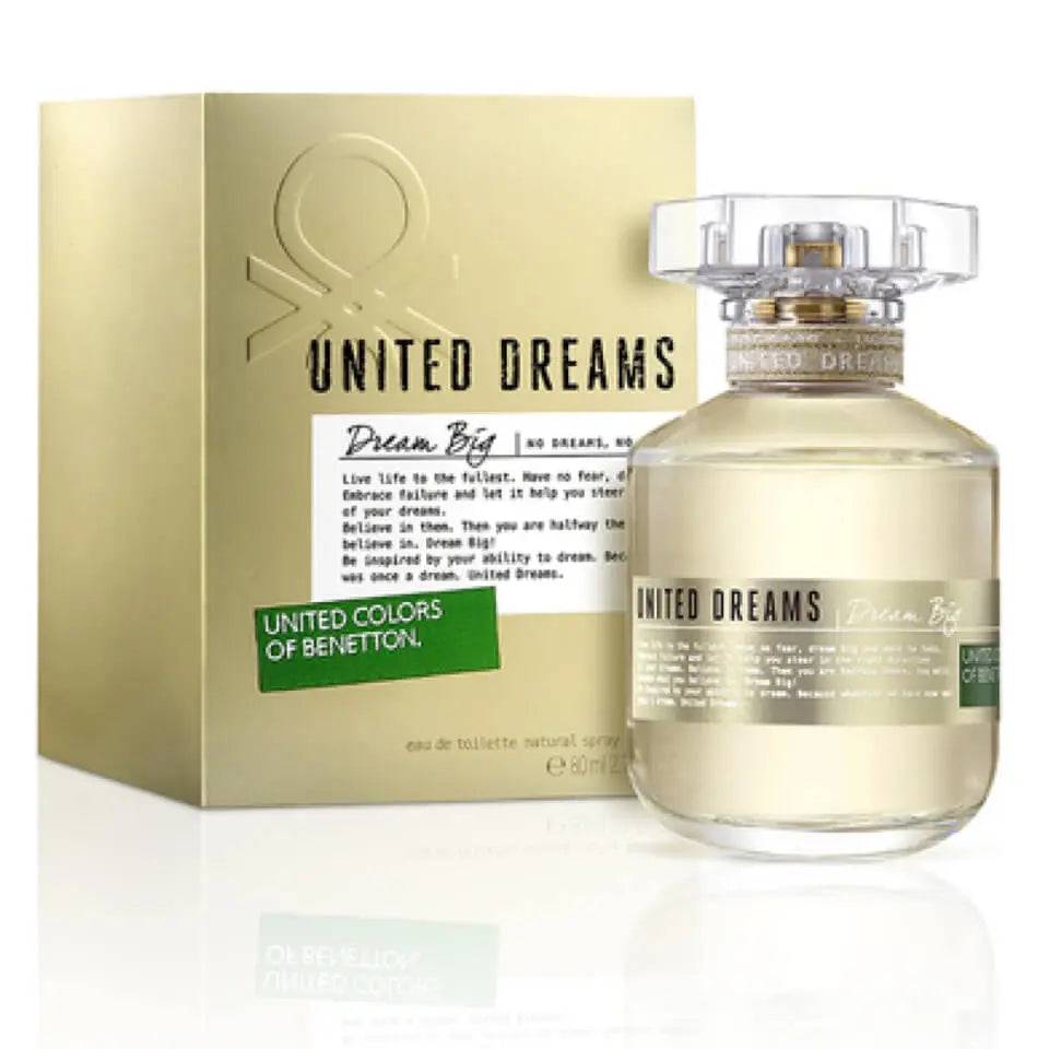 Benetton Dream Big Dorada EDT para mujer 80 ml - Aromática CR