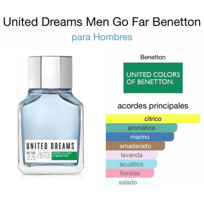 Benetton Go Far EDT para hombre - Aromática CR