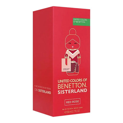 Benetton Sisterland Red Rose EDT para mujer 100 ml - Aromática CR