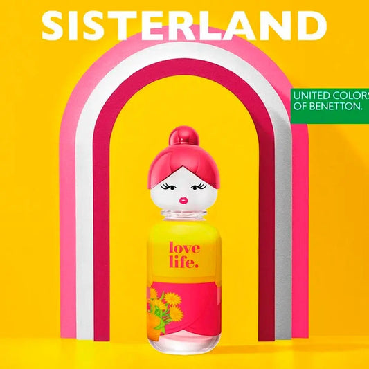 Benetton Sisterland Yellow Peony EDT para mujer 100 ml - Aromática CR