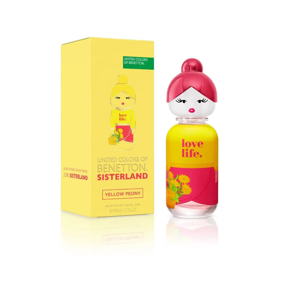 Benetton Sisterland Yellow Peony EDT para mujer 100 ml - Aromática CR