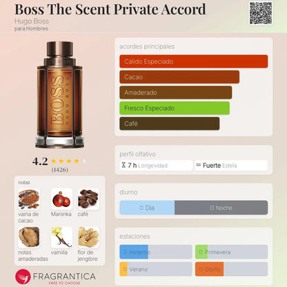 Boss The Scent Private Accord - Aromática CR