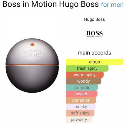 Boss in Motion EDT para hombre 90 ml - Aromática CR