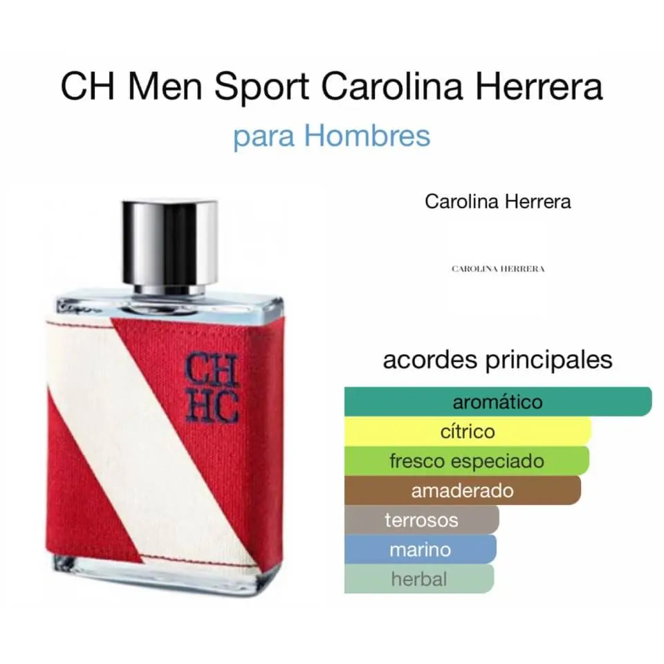 CH Men Sport EDT para hombre 100 ml - Aromática CR