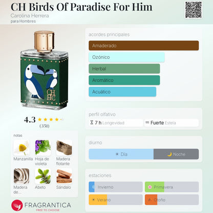 CH Birds Of Paradise For Him - Aromática CR