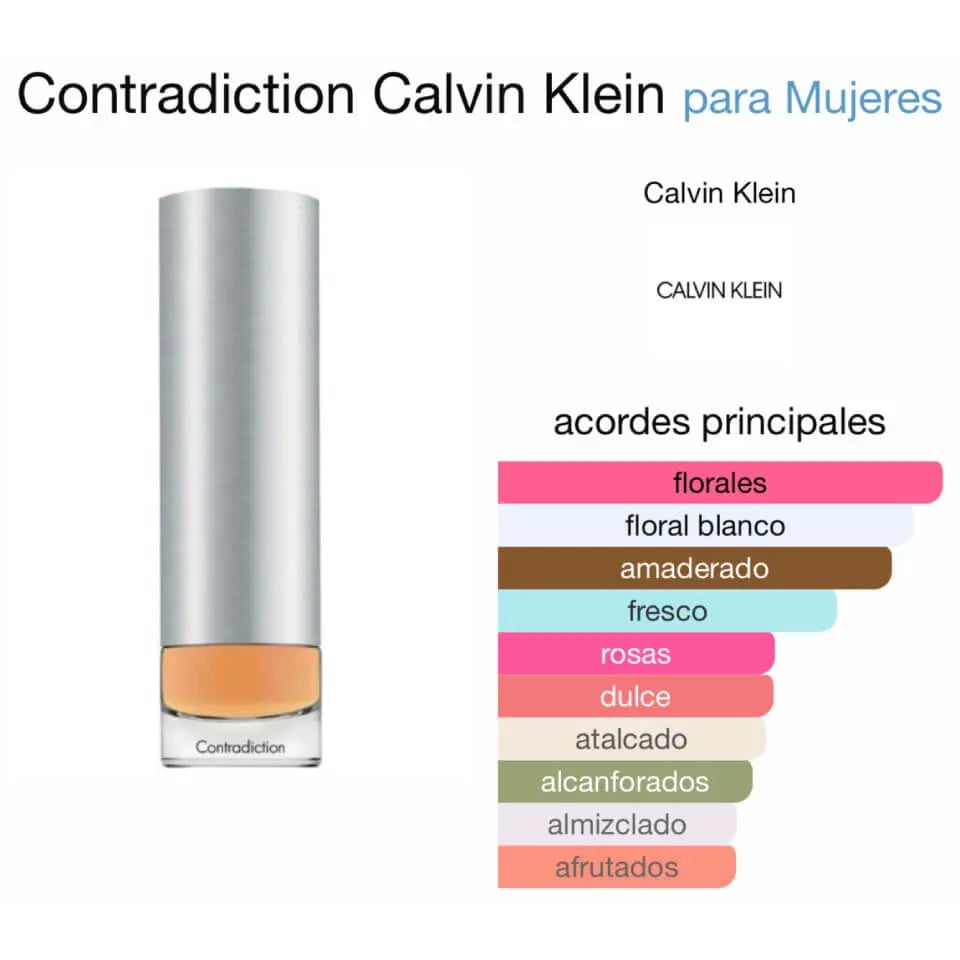 Calvin Klein Contradiction EDP para mujer 100 ml - Aromática CR