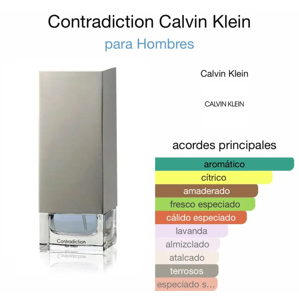 Calvin Klein Contradiction EDT para hombre 100 ml - Aromática CR