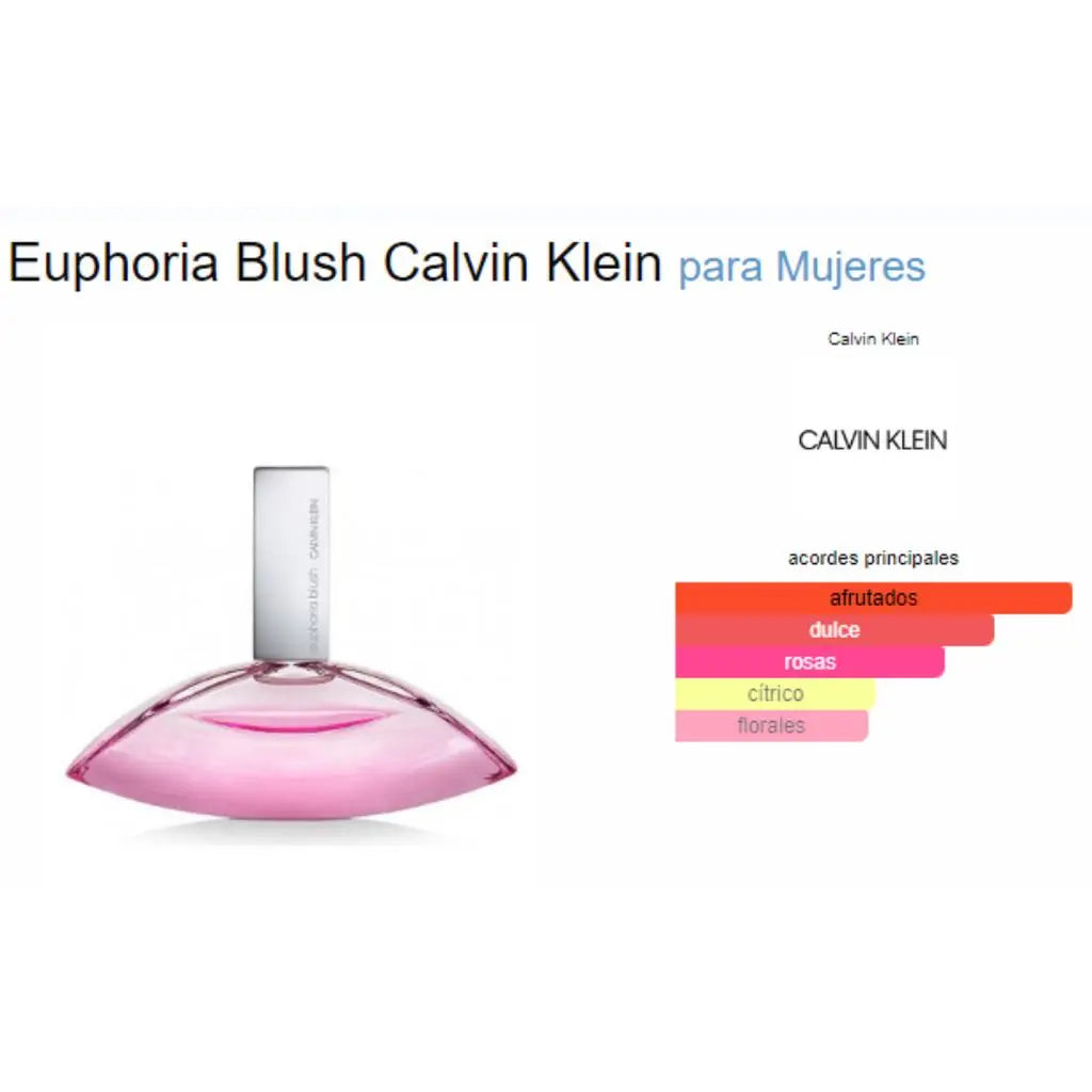 Calvin Klein Euphoria Blush EDP para mujer 100 ml - Aromática CR