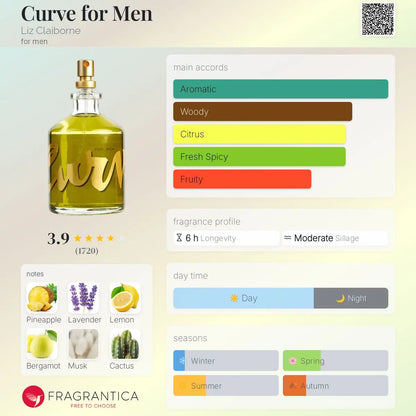 Curve for Men Cologne - Aromática CR