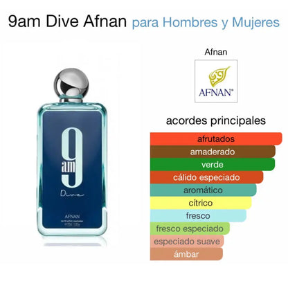 9am Dive EDP unisex - Aromática CR