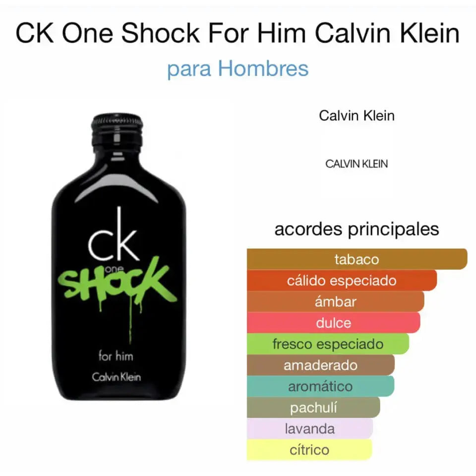 CK One Shock for Him EDT para hombre - Aromática CR