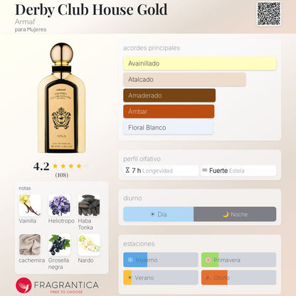 Derby Club House Gold - Aromática CR