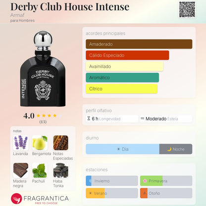 Derby Club House Intense - Aromática CR