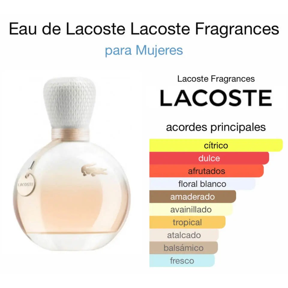 Eau de Lacoste EDP para mujer 90 ml - Aromática CR