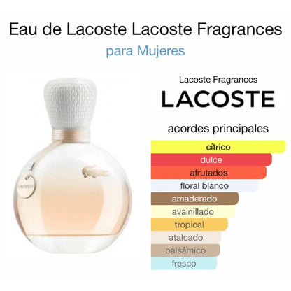 Eau de Lacoste EDP para mujer 90 ml - Aromática CR