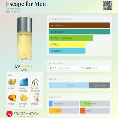 Escape for Men - Aromática CR