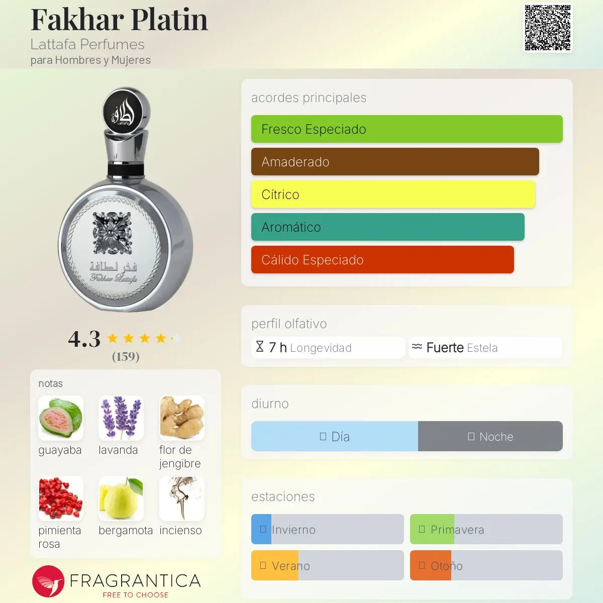 Lattafa Fakhar Platin en Costa Rica – Aromática CR