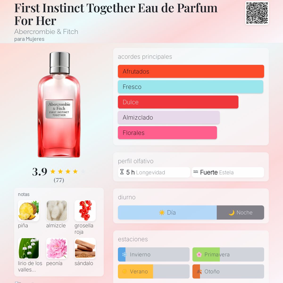 First Instinct Together Eau de Parfum For Her - Aromática CR