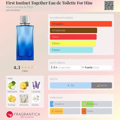 First Instinct Together Eau de Toilette For Him - Aromática CR