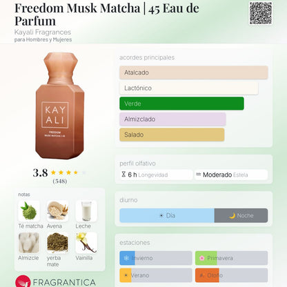 Freedom Musk Matcha 45 Eau de Parfum - Aromática CR