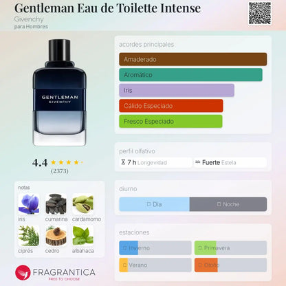 Gentleman Eau de Toilette Intense - Aromática CR