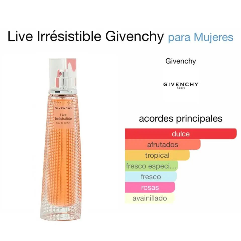 Givenchy Live Irresistible EDT para mujer 75 ml - Aromática CR