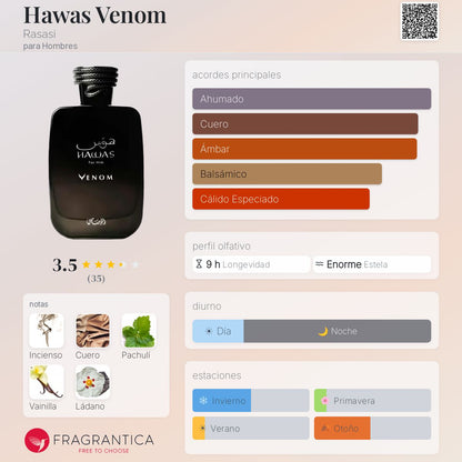 Hawas Venom - Aromática CR