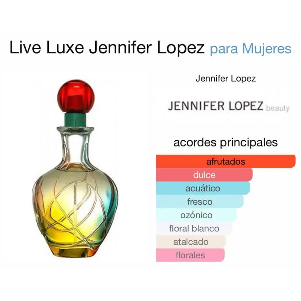 Jennifer Lopez Live Luxe EDP para mujer 100 ml - Aromática CR