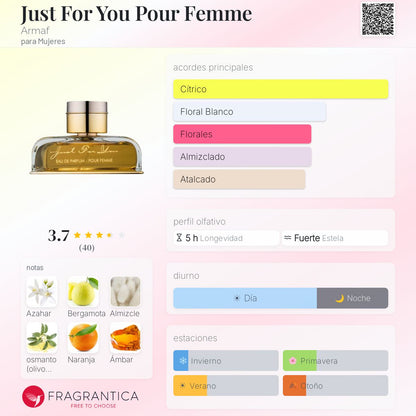 Just For You Pour Femme - Aromática CR