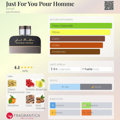 Just For You Pour Homme - Aromática CR