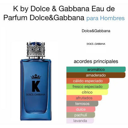 K by Dolce & Gabbana EDP para hombre 100 ml - Aromática CR