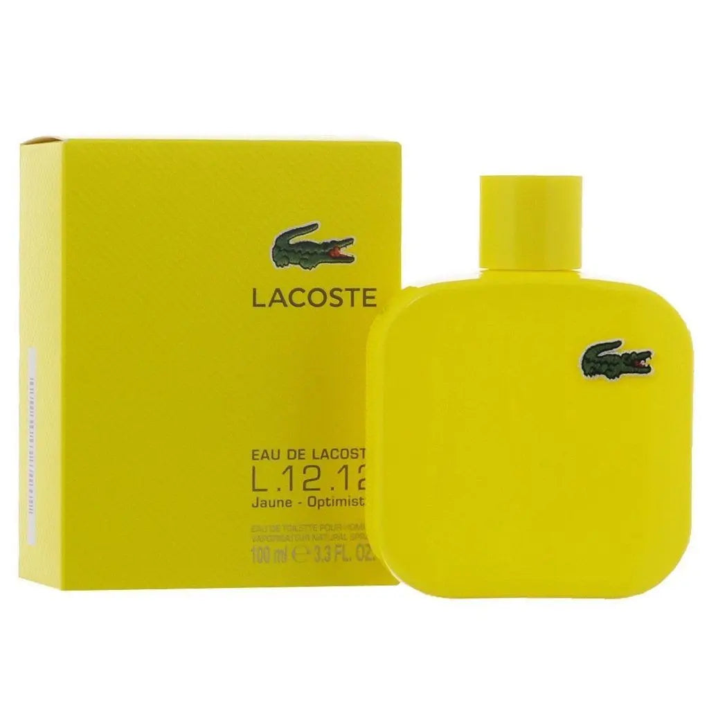 Lacoste L.12.12 Jaune Amarillo EDT para hombre 100 ml - Aromática CR