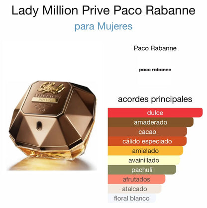 Lady Million Prive EDP para mujer 80 ml - Aromática CR