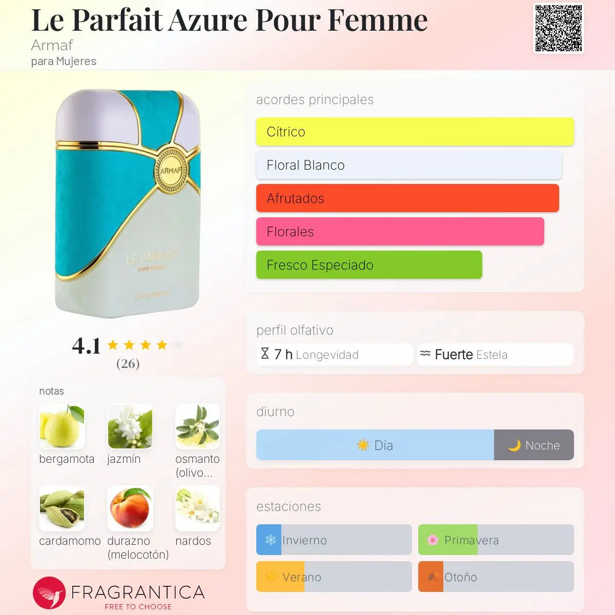 Armaf Le Parfait Azure Pour Femme EDP para mujer en Costa Rica