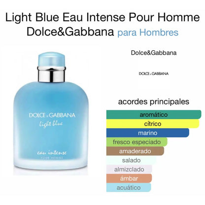 Light Blue Eau Intense EDP para hombre - Aromática CR