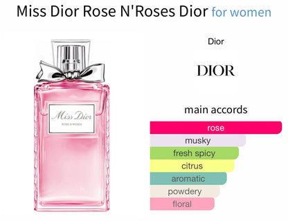 Miss Dior Rose N'Roses EDP para mujer 100 ml - Aromática CR