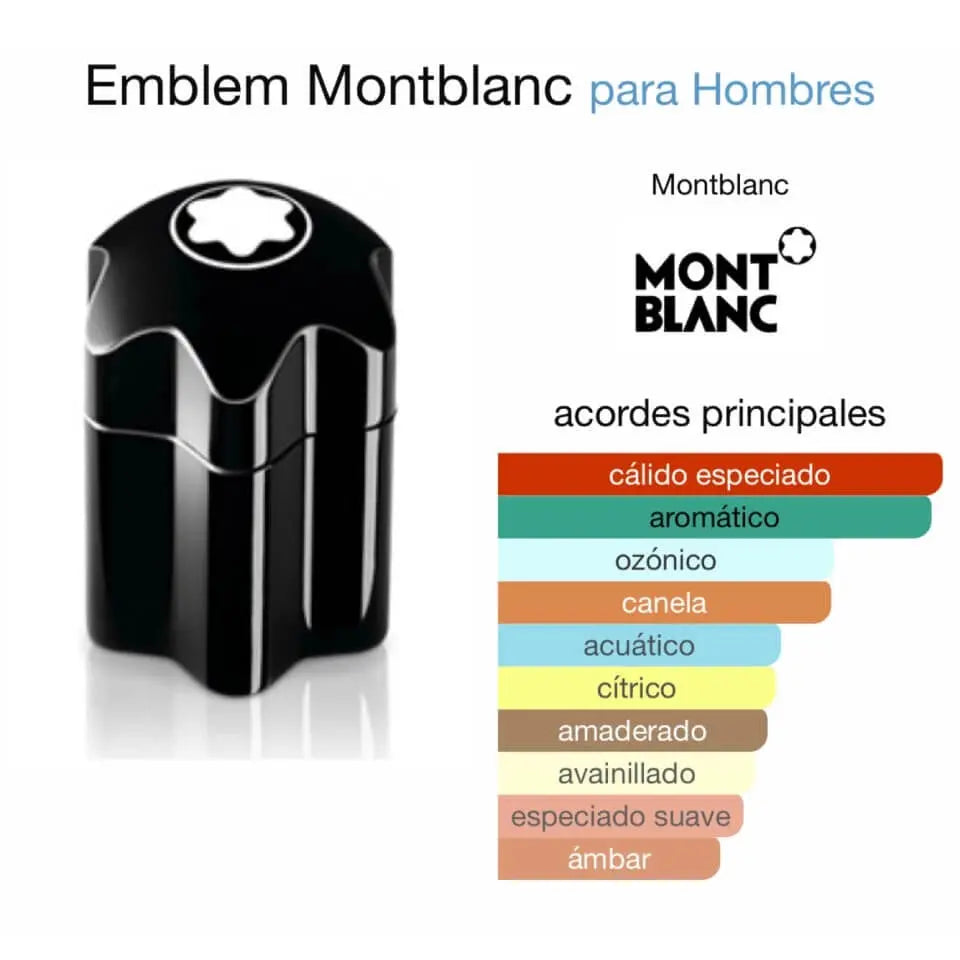 Montblanc Emblem EDT para hombre 100 ml - Aromática CR